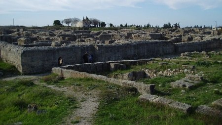 Image: Remains of the ancient city of Ugarit (in modern Syria), abandoned c. 1170 BC